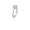 Stilla Cocktail Ring Round Cut, Pavé, White, Silver-Tone Finish Stilla Cocktail Ring Round Cut, Pavé, White, Silver-Tone Finish