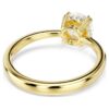 Stilla Cocktail Ring Round Cut, White, Gold-Tone Plated