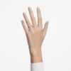 Stilla Cocktail Ring Round Cut, White, Silver-Tone Finish