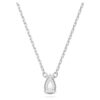 Stilla Pendant Pear Cut, White, Rhodium Plated Stilla Pendant Pear Cut, White, Rhodium Plated