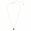 Stilla Pendant Rectangular Cut, Green, Gold-Tone Plated Stilla Pendant Rectangular Cut, Green, Gold-Tone Plated