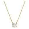 Stilla Pendant Round Cut, White, Gold-Tone Plated Stilla Pendant Round Cut, White, Gold-Tone Plated