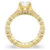 Stilla Ring Set (2), Round Cut, White, Gold-Tone Plated Stilla Ring Set (2), Round Cut, White, Gold-Tone Plated