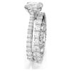 Stilla Ring Set (2), Round Cut, White, Rhodium Plated