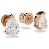 Stilla Stud Earrings Pear Cut, White, Rose Gold-Tone Plated Stilla Stud Earrings Pear Cut, White, Rose Gold-Tone Plated