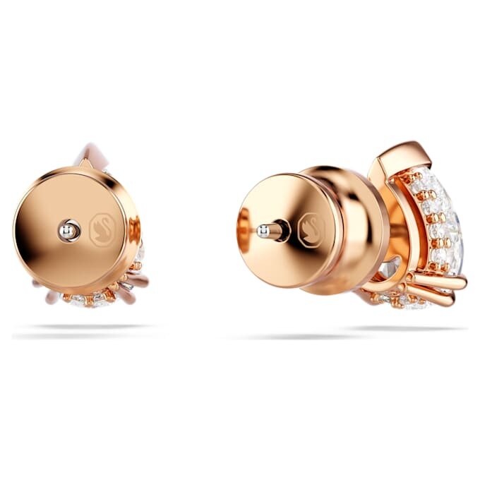 Stilla Stud Earrings Pear Cut, White, Rose Gold-Tone Plated Stilla Stud Earrings Pear Cut, White, Rose Gold-Tone Plated