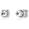 Stilla Stud Earrings Round Cut, White, Rhodium Plated Stilla Stud Earrings Round Cut, White, Rhodium Plated