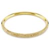 Sublima Bangle Snow Pavé, Gold Tone, Gold-Tone Plated