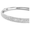 Sublima Bangle Snow Pavé, White, Rhodium Plated Sublima Bangle Snow Pavé, White, Rhodium Plated