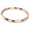 Sublima Bangle Snow Pavé, White, Rose Gold-Tone Plated