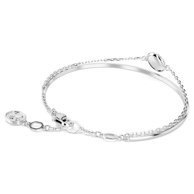 Sublima Bangle White, Rhodium Plated Sublima Bangle White, Rhodium Plated