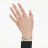 Sublima Bangle White, Ruthenium Plated