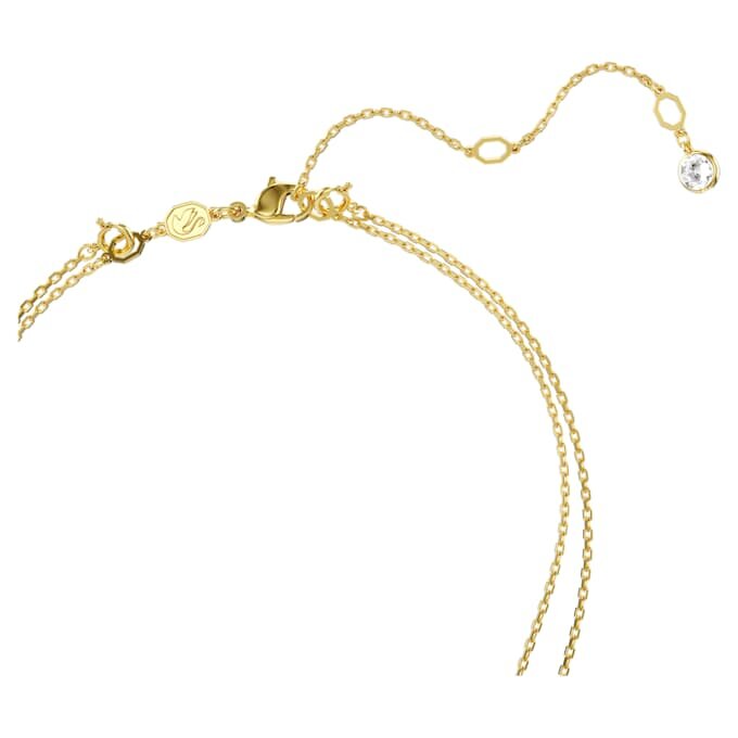 Sublima Layered Pendant White, Gold-Tone Plated Sublima Layered Pendant White, Gold-Tone Plated