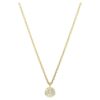 Sublima Layered Pendant White, Gold-Tone Plated Sublima Layered Pendant White, Gold-Tone Plated