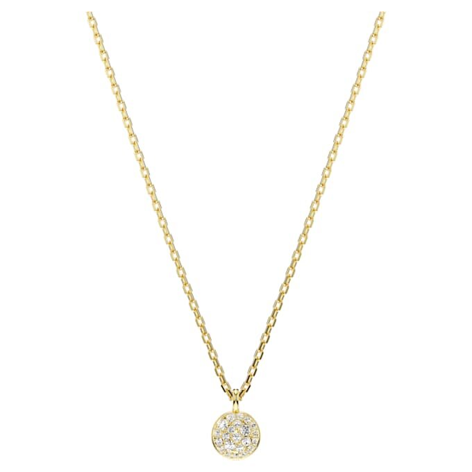 Sublima Layered Pendant White, Gold-Tone Plated Sublima Layered Pendant White, Gold-Tone Plated