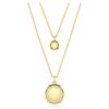 Sublima Layered Pendant White, Gold-Tone Plated Sublima Layered Pendant White, Gold-Tone Plated