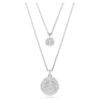 Sublima Layered Pendant White, Rhodium Plated Sublima Layered Pendant White, Rhodium Plated