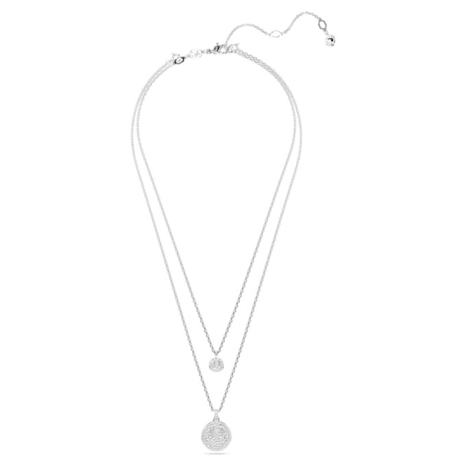 Sublima Layered Pendant White, Rhodium Plated Sublima Layered Pendant White, Rhodium Plated