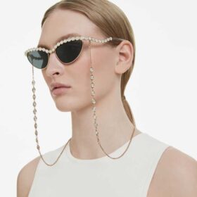 Sunglasses Cat-Eye Shape, Chain, Gray