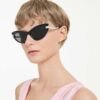 Sunglasses Cat-Eye Shape, Sk6038, Black