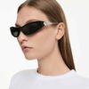Sunglasses Cat-Eye Shape, Sk6046, Black