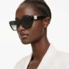 Sunglasses Cat-Eye Shape, Sk6047, Black