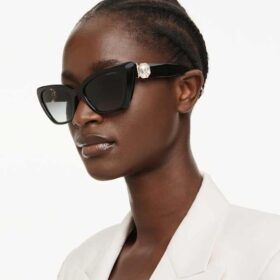 Sunglasses Cat-Eye Shape, Sk6047, Black