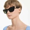 Sunglasses Cat-Eye Shape, Sk6047, Light Brown