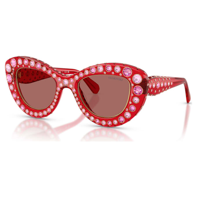 Sunglasses Cat-Eye Shape, Sk6060, Red Sunglasses Cat-Eye Shape, Sk6060, Red