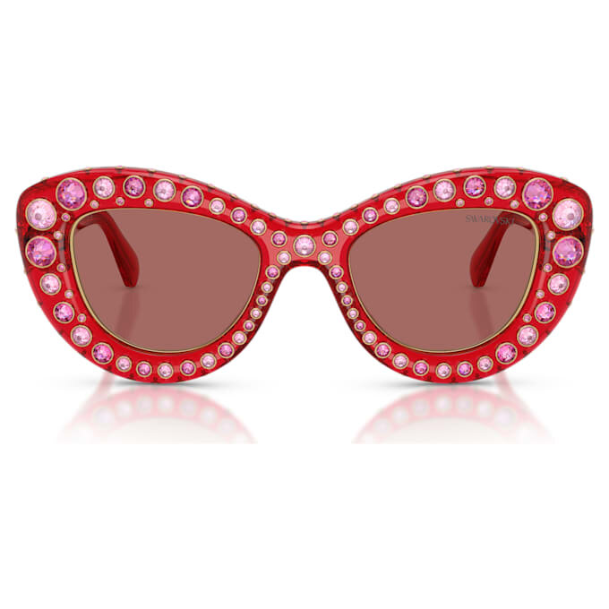 Sunglasses Cat-Eye Shape, Sk6060, Red Sunglasses Cat-Eye Shape, Sk6060, Red