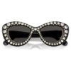 Sunglasses Cat-Eye Shape, Sk6060, Silver Tone