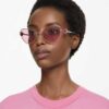Sunglasses Cat-Eye Shape, Sk7003, Pink
