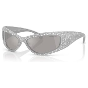Sunglasses Mask Shape, Sk6027, Silver Tone