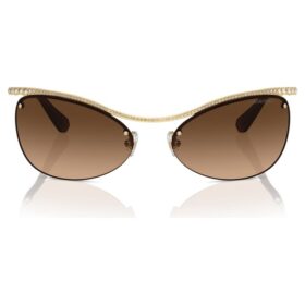 Sunglasses Oval Shape, Sk7018, Brown