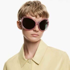 Sunglasses Oversized, Cat-Eye Shape, Sk6052, Pink