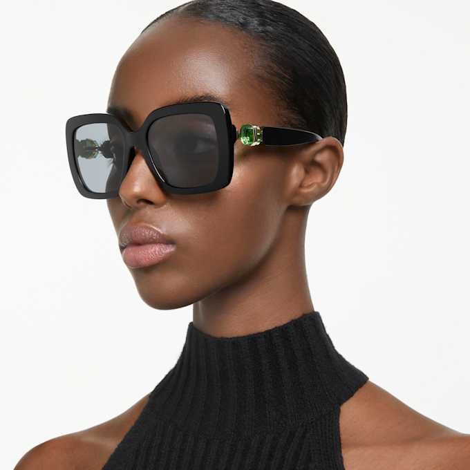 Sunglasses Oversized, Square Shape, Sk6001, Black Sunglasses Oversized, Square Shape, Sk6001, Black