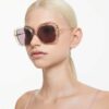 Sunglasses Oversized, Square Shape, Sk6011, Purple Sunglasses Oversized, Square Shape, Sk6011, Purple