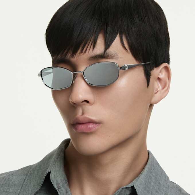 Sunglasses Pillow Shape, Sk7042, Silver Tone Sunglasses Pillow Shape, Sk7042, Silver Tone