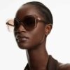 Sunglasses Square Shape, Sk6049, Beige Sunglasses Square Shape, Sk6049, Beige