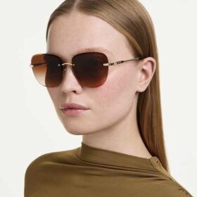 Sunglasses Square Shape, Sk7043, Brown