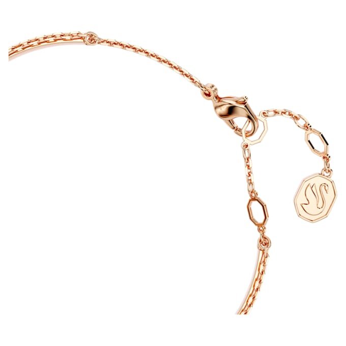 Swan Bangle Swan, Black, Rose Gold-Tone Plated Swan Bangle Swan, Black, Rose Gold-Tone Plated
