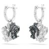 Swan Drop Earrings Swan, Black, Mixed Metal Finish Swan Drop Earrings Swan, Black, Mixed Metal Finish