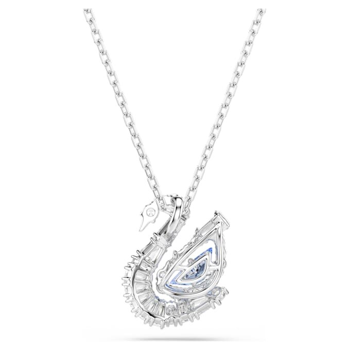 Swan Pendant Mixed Cuts, Swan, Blue Swan Pendant Mixed Cuts, Swan, Blue