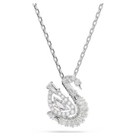Swan Pendant Mixed Cuts, Swan, White