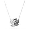 Swan Pendant Swan, Black, Mixed Metal Finish