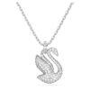 Swan Pendant Swan, Medium, White, Rhodium Plated Swan Pendant Swan, Medium, White, Rhodium Plated