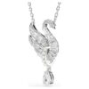 Swan Pendant Swan, White, Rhodium Plated Swan Pendant Swan, White, Rhodium Plated