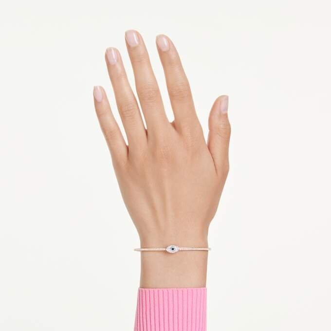 Symbolica Bangle Eye, Multicolored, Rose Gold-Tone Plated Symbolica Bangle Eye, Multicolored, Rose Gold-Tone Plated