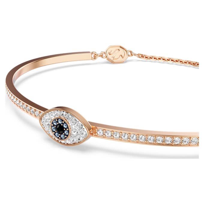Symbolica Bangle Eye, Multicolored, Rose Gold-Tone Plated Symbolica Bangle Eye, Multicolored, Rose Gold-Tone Plated