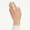 Symbolica Bangle Pavé, Horse Shoe, White, Rose Gold-Tone Plated